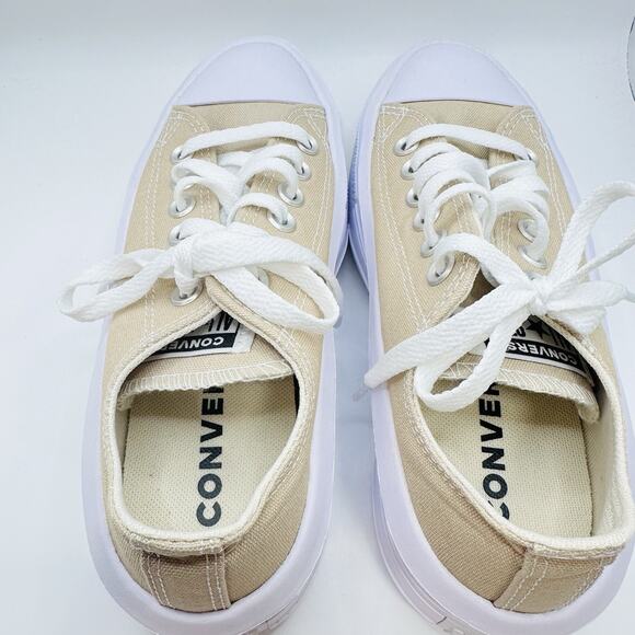 CONVERSE CHUCK TAYLOR All Star Move Platform Low Sneaker Nutty Granola Women’s 6 - Picture 6 of 8